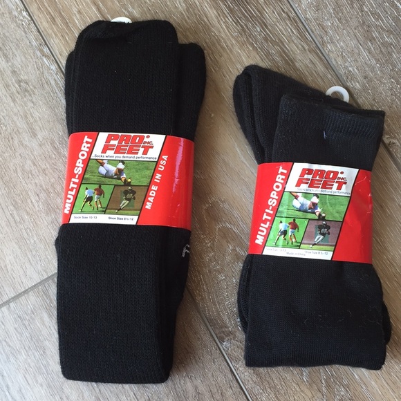 Two pairs tall black socks - Picture 1 of 2